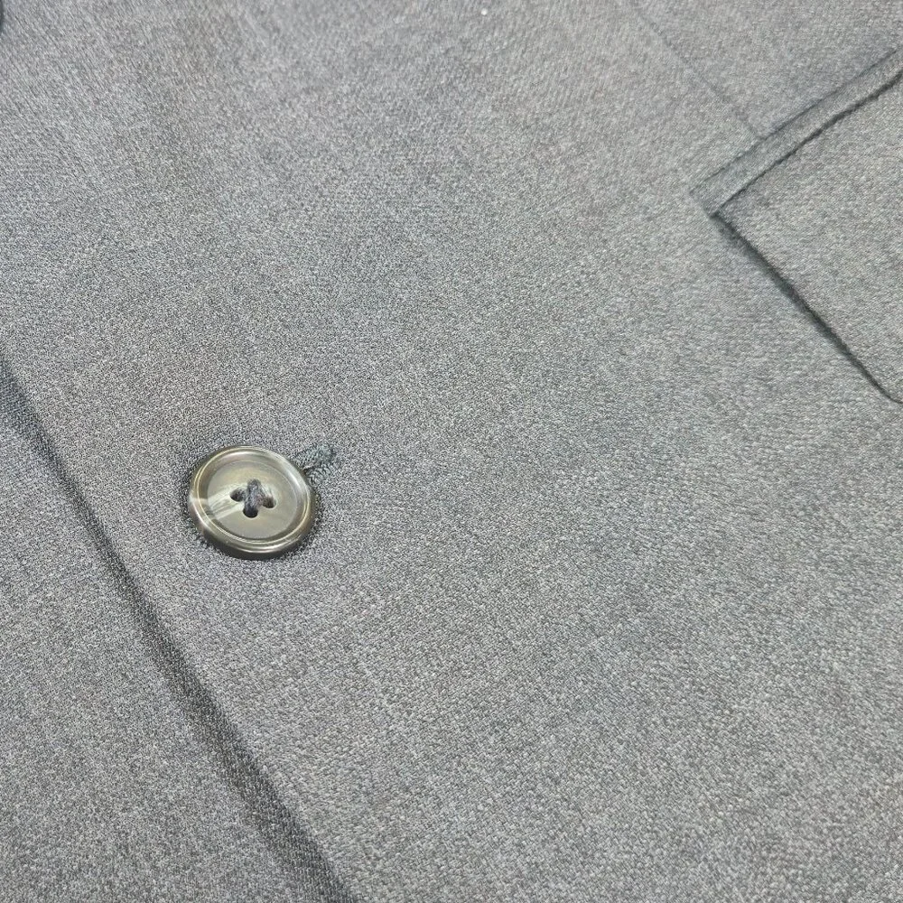 Ralph Lauren Men's Blazer Heather Gray Wool Made In Canada‎ Size 41R